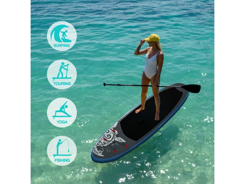 SUP FUNWATER TURTLE BLACK 335*81*15cm