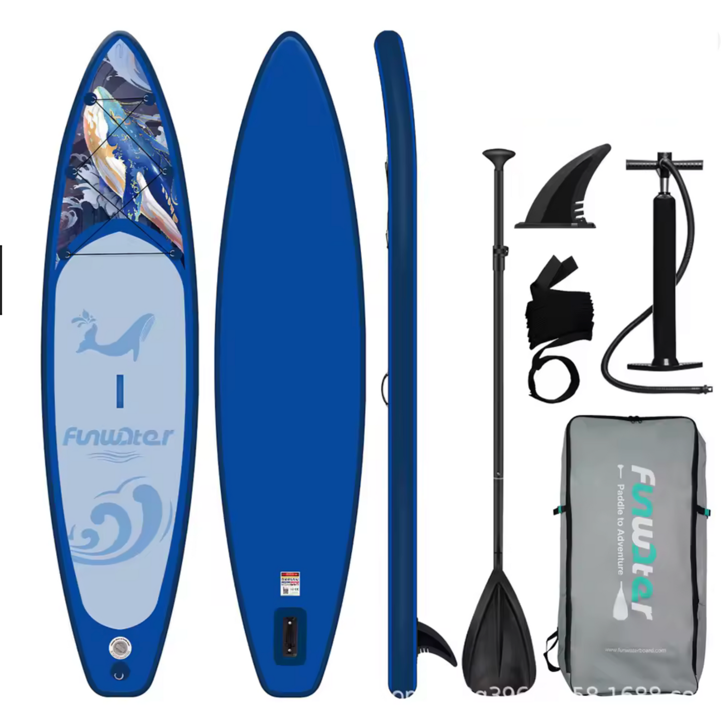 Do 200kg SUP WHALE BLUE 350*84*15cm